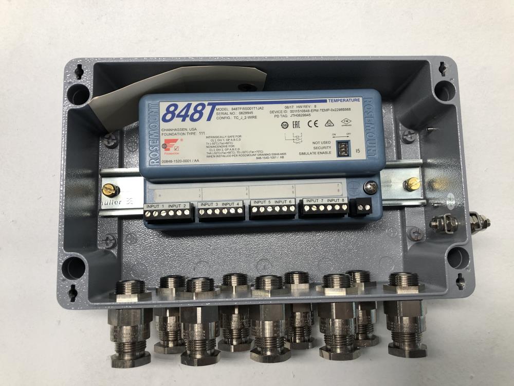 Rosemount 848T Fieldbus High Density Temperature Transmitter 848TFI5S001T1JA2